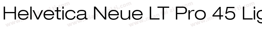 Helvetica Neue LT Pro 45 Light字体转换